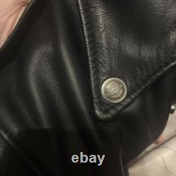 Leather Harley Davidson Motorcycle Jacket Size Medium