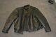 Leather King Black Leather Motorcycle / Biker Jacket 4XL with Zip Out Liner