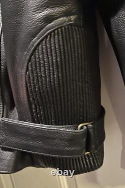 Leather King Motorcycle Jacket Black Mens XXL Excellent Condition FREE SHIPPING