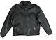 Leather King men's size 52 black Liner leather motorcycle jacket 2XL