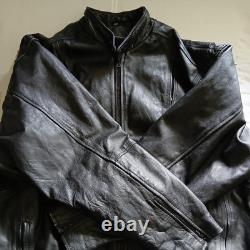 Leather Motorcycle Jacket 3 In 1 Mens Size 5xl In EUC Ships FREE (Hawgs) Black