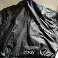 Leather Motorcycle Jacket 3 In 1 Mens Size 5xl In EUC Ships FREE (Hawgs) Black