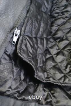 Leather Motorcycle Jacket River Road Size 42 Excellent
