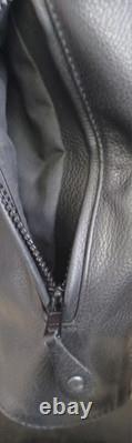Leather Motorcycle Jacket River Road Size 42 Excellent