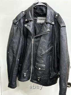 Leather Motorcycle Jacket Unik Premium Sz 54 BT removable Liner Heavy Duty 50542