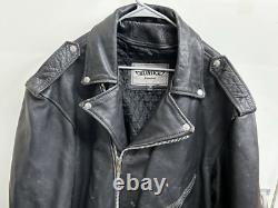 Leather Motorcycle Jacket Unik Premium Sz 54 BT removable Liner Heavy Duty 50542