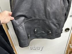 Leather Motorcycle Jacket Unik Premium Sz 54 BT removable Liner Heavy Duty 50542