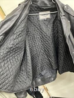 Leather Motorcycle Jacket Unik Premium Sz 54 BT removable Liner Heavy Duty 50542