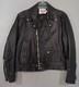 Leather Motorcycle Jacket Vintage EXCELLED USA Black Belted Size 40