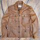 Leather Trucker Jacket Pockets 4 Avirex Schott Vanson RBC AERO Vintage JK130