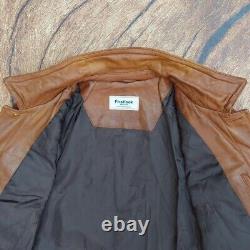 Leather Trucker Jacket Pockets 4 Avirex Schott Vanson RBC AERO Vintage JK130