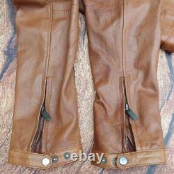 Leather Trucker Jacket Pockets 4 Avirex Schott Vanson RBC AERO Vintage JK130