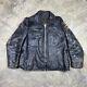 Leather jacket police vintage