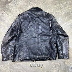 Leather jacket police vintage