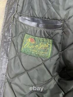 Leather jacket police vintage