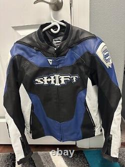 Leather motorcycle jacket L -Shift brand