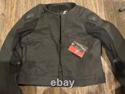 Leather motorcycle jacket (new and never used)