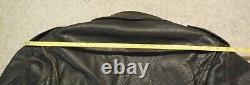 Leather motorcycle jacket vintage Leathercraft Process mens black size 42