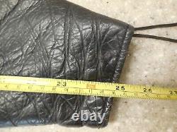 Leather motorcycle jacket vintage Leathercraft Process mens black size 42