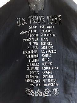 Led Zeppelin Jacket 1977 tour Wilsons Leather Sz M Pit-Pit 22 fits like a large