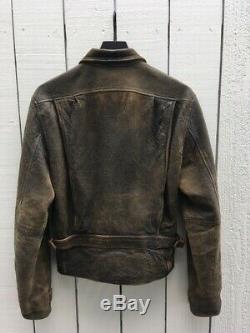 Levi's LVC Menlo Leather Jacket Skyfall, Size Small