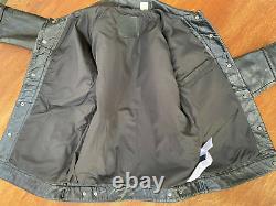 Levi's Type 3 Leather Trucker Jacket Size M Black