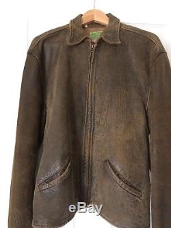 Levis Menlo Vintage 1930s Leather Jacket (Large) SKYFALL DANIEL CRAIG MODEL