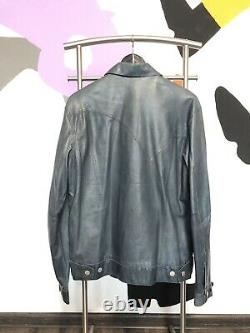 Levis leather trucker jacket size M