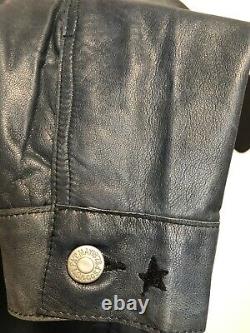 Levis leather trucker jacket size M