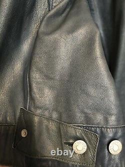 Levis leather trucker jacket size M