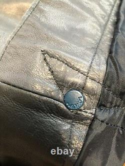 Levis leather trucker jacket size M