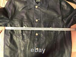 Levis leather trucker jacket size M