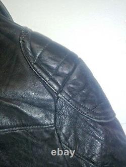 Lewis Leathers Aviakit 1970s Ladies 100% Quality Leather Biker Jacket in size 38