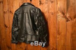 Lewis Leathers Aviakit Highwayman Rare Cafe Racer Motorcycle Leather Jacket 38-m