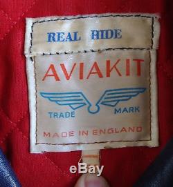 Lewis Leathers Aviakit Leather Jacket Made in England Size 36