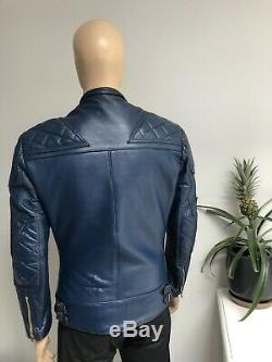 Lewis Leathers Genuine Leather Vintage Rare Blue Super Monza Jacket Aviakit M 38