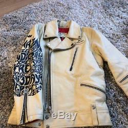 Lewis Leathers X Paul Smith Cowhide Leather Riders Jacket Size M Used