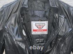 Like NEW Hein Gericke Black Leather Motorcycle Jacket Woman's Med. With Liner