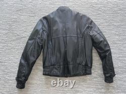 Like NEW Hein Gericke Black Leather Motorcycle Jacket Woman's Med. With Liner