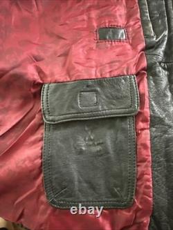 Limited Edition Authentic Affliction Embroidered Skull Leather Jacket #193/2700
