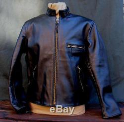 Lost Worlds Easy Ryder Cafe Racer Style Motorcycle Leather Jacket