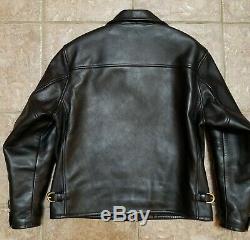 Lost Worlds Suburban Black Horsehide Jacket Size 42 Made in USA