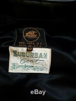 Lost Worlds Suburban Black Horsehide Jacket Size 42 Made in USA