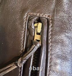 Lost Worlds jacket Size 36 XS Horsehide Belt Vintage Leather 1930s 1940s Style