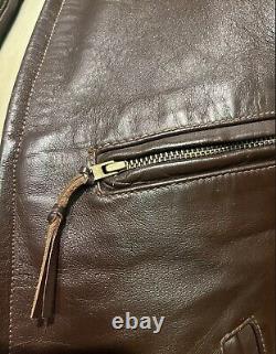 Lost Worlds jacket Size 36 XS Horsehide Belt Vintage Leather 1930s 1940s Style