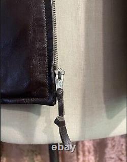 Lost Worlds jacket Size 36 XS Horsehide Belt Vintage Leather 1930s 1940s Style