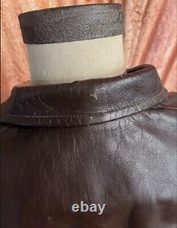 Lost Worlds jacket Size 36 XS Horsehide Belt Vintage Leather 1930s 1940s Style