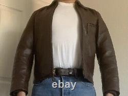 Lost Worlds jacket Size 36 XS Horsehide Belt Vintage Leather 1930s 1940s Style