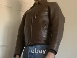 Lost Worlds jacket Size 36 XS Horsehide Belt Vintage Leather 1930s 1940s Style