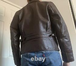Lost Worlds jacket Size 36 XS Horsehide Belt Vintage Leather 1930s 1940s Style
